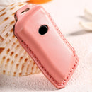 Car Female Style Cowhide Leather Key Protective Cover for Lexus, without Bow (Pink)