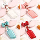 Car Female Style Cowhide Leather Key Protective Cover for Lexus, with Bow (Red)