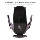 G18+ 15W Car Wireless Charger Smart Induction Air Outlet Phone Holder (Black)