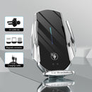 G18+ 15W Car Wireless Charger Smart Induction Air Outlet Phone Holder (Silver)