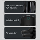 G18+ 15W Car Wireless Charger Smart Induction Air Outlet Phone Holder (Black)