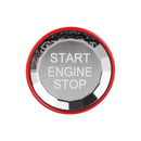 Car Crystal One-key Start Button Switch for BMW, with Start and Stop A Style (Red)