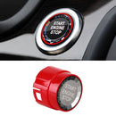 Car Crystal One-key Start Button Switch for BMW, without Start and Stop B Style (Red)