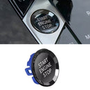 Car Crystal One-key Start Button Switch for BMW, D Style (Blue)