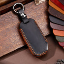 Hallmo Car Cowhide Leather Key Protective Cover for KIA (Black)