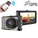 D908 3 inch Car Ultra HD Driving Recorder, Single Recording + GPS + WIFI + Gravity Parking Monitoring + Lane Deviation Warning