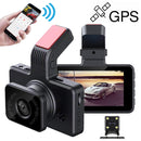 D905 3 inch Car Ultra HD Driving Recorder, Double Recording + GPS + WIFI + Gravity Parking Monitoring + Lane Deviation Warning