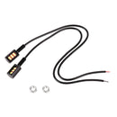 1 Pair DC12V 0.4W 3LEDs SMD-5630 Car / Motorcycle License Plate Light, Cable Length: 27cm (Red Light)