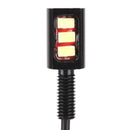 1 Pair DC12V 0.4W 3LEDs SMD-5630 Car / Motorcycle License Plate Light, Cable Length: 27cm (Green Light)