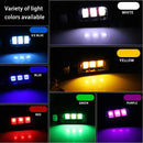 1 Pair DC12V 0.4W 3LEDs SMD-5630 Car / Motorcycle License Plate Light, Cable Length: 27cm (Yellow Light)