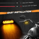 1 Pair Motorcycle Flashing Handlebar LED Turn Signal Light