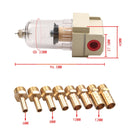 Car Modified Engine Oil Separator Catch Reservoir Tank Can Baffled SMC Oil Air Filter