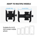 Motorcycle Rotatable Aluminium Alloy Mobile Phone Holder Bracket, Rearview Mirror Version (Black)