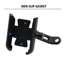 Motorcycle Rotatable Aluminium Alloy Mobile Phone Holder Bracket, Rearview Mirror Version (Black)