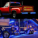 10 PCS MK-009 3/4 inch Car / Truck 3LEDs Side Marker Indicator Lights Bulb Lamp (Blue Light)
