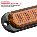 5 PCS MK-093 Car / Truck 6LEDs Side Marker Indicator Lights Bulb Lamp (Red Light)