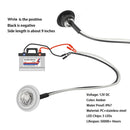 10 PCS MK-118 3/4 inch Metal Frame Car / Truck 3LEDs Side Marker Indicator Lights Bulb Lamp (White Light)