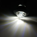 10 PCS MK-118 3/4 inch Metal Frame Car / Truck 3LEDs Side Marker Indicator Lights Bulb Lamp (White Light)