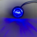10 PCS MK-119 3/4 inch Metal Plating Frame Car / Truck 3LEDs Side Marker Indicator Lights Bulb Lamp(Blue Light)