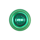 10 PCS MK-119 3/4 inch Metal Plating Frame Car / Truck 3LEDs Side Marker Indicator Lights Bulb Lamp(Green Light)