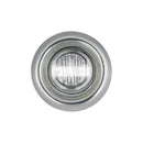 10 PCS MK-119 3/4 inch Metal Plating Frame Car / Truck 3LEDs Side Marker Indicator Lights Bulb Lamp(White Light)
