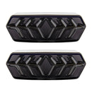 2 PCS KC670 Motorcycle Integrated Flashing Turn Signal Brake Tail Light for Honda MSX125 CBR650F CTX700(Transparent Black)