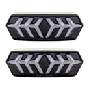 2 PCS KC670 Motorcycle Integrated Flashing Turn Signal Brake Tail Light for Honda MSX125 CBR650F CTX700(Transparent)