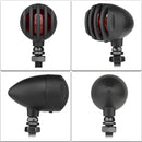 2 PCS PE-ZJ502 Motorcycle Metal Fence Turn Signal Light (Red)