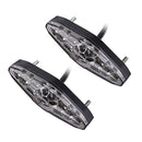 2 PCS KC-WD-NEW-3X Motorcycle LED Brake Light Running Lamp (Transparent Black)