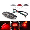 2 PCS KC-WD-NEW-3X Motorcycle LED Brake Light Running Lamp (Transparent Black)