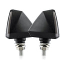 2 PCS KC018A Motorcycle Triangular V-shaped Two-color LED Brake Turn Signal Light