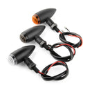 2 PCS KC805 Motorcycle Retro Metal Turn Signal Light (Transparent)
