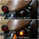 2 PCS KC805 Motorcycle Retro Metal Turn Signal Light (Yellow)