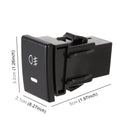 TS-16 Car Fog Light On-Off Button Switch with Cable for Isuzu mu-X