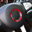 Car Steering Wheel Decorative Ring Cover for Mercedes-Benz,Inner Diameter: 5.6cm (Red)
