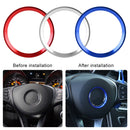 Car Steering Wheel Decorative Ring Cover for Mercedes-Benz,Inner Diameter: 5.6cm (Red)