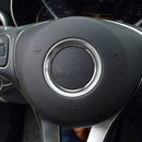 Car Steering Wheel Decorative Ring Cover for Mercedes-Benz,Inner Diameter: 5.8cm (Silver)