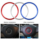 Car Steering Wheel Decorative Ring Cover for Mercedes-Benz,Inner Diameter: 5.8cm (Blue)