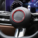 Car Steering Wheel Decorative Ring Cover for Mercedes-Benz,Inner Diameter: 7.2cm (Red)