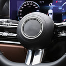 Car Steering Wheel Decorative Ring Cover for Mercedes-Benz,Inner Diameter: 7.2cm (Silver)