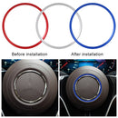 Car Steering Wheel Decorative Ring Cover for Mercedes-Benz,Inner Diameter: 7.2cm (Blue)
