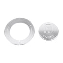 Car Engine Start Key Push Button Ring Trim Sticker for Infiniti (Silver)