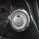 Car Engine Start Key Push Button Ring Trim Sticker for Infiniti (Silver)
