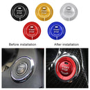 Car Engine Start Key Push Button Ring Trim Sticker for Infiniti (Red)