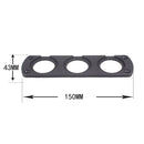 5 PCS 3-Hole Car Modified USB Charging Voltmeter Cigarette Lighter Panel