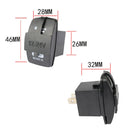 2 PCS Switch Type Dual USB 3.1A Car Charger 12-24V (Green Light)