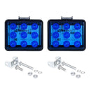 2 PCS ZS-7013 3 inch 9LEDs Strobe Waterproof Car / Truck Warning Light (Blue Light)