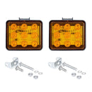 2 PCS ZS-7013 3 inch 9LEDs Strobe Waterproof Car / Truck Warning Light (Yellow Light)