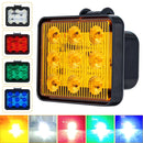 2 PCS ZS-7013 3 inch 9LEDs Strobe Waterproof Car / Truck Warning Light (Red Light)