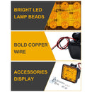 2 PCS ZS-7013 3 inch 9LEDs Strobe Waterproof Car / Truck Warning Light (Green Light)